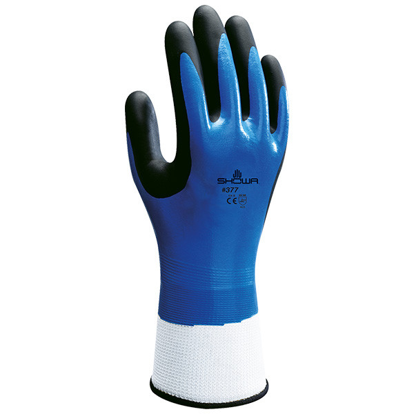 Showa Werkhandschoen 377 maat L (Showa, blauw, 1 paar)  SSH00031 - 1