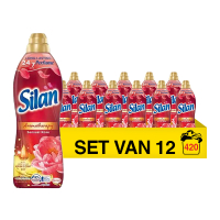 Aanbieding: Silan Wasverzachter Aromatherapy Sensual Rose 770 ml (12 flessen - 420 wasbeurten) SSI00231
