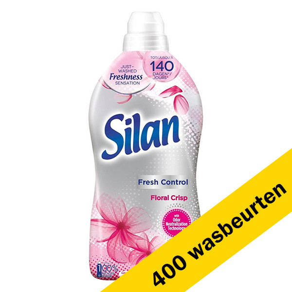 Silan Aanbieding: Silan wasverzachter Fresh Control Floral Crisp 1,25 liter (8 flessen - 400 wasbeurten)  SSI00211 - 1