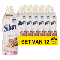 Silan Aanbieding: Silan wasverzachter Sensitive 851 ml (12 flessen - 444 wasbeurten)  SSI06080