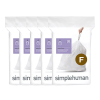 Simplehuman Code F Wit Plastic Afvalzakken met Trekband 25-30 liter (100 stuks) SSI06120 - 1