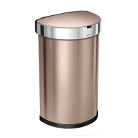 Simplehuman Code J halfronde afvalemmer met sensor (45 liter, roségoud)  SSI00104