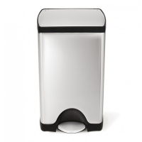 Simplehuman Code J pedaalemmer (30 liter, zilver)  SSI00065