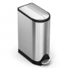 Simplehuman Code L pedaalemmer (18 liter, zilver)