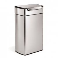 Simplehuman Code M afvalbak met touch-bar (40 liter, zilver)  SSI00156
