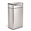 Simplehuman Code M afvalbak met touch-bar (40 liter, zilver) SSI00156 - 1