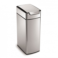 Simplehuman Code M afvalbak met touch-bar (40 liter, zilver)  SSI00158