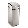 Simplehuman Code M afvalbak met touch-bar (40 liter, zilver) SSI00158 - 1