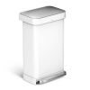 Simplehuman Code M pedaalemmer met zakkenhouder (45 liter, wit)