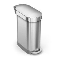 Simplehuman Code N pedaalemmer (45 liter, zilver)  SSI00137