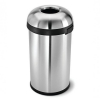 Simplehuman Code P open afvalbak (60 liter, zilver) SSI00048 - 1