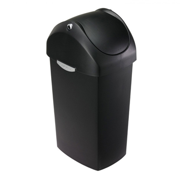 Simplehuman Code Q swing prullenbak (60 liter, zwart)  SSI00150 - 1