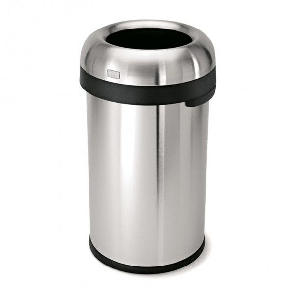 Simplehuman Code X open afvalbak (80 liter, zilver)  SSI00051 - 1
