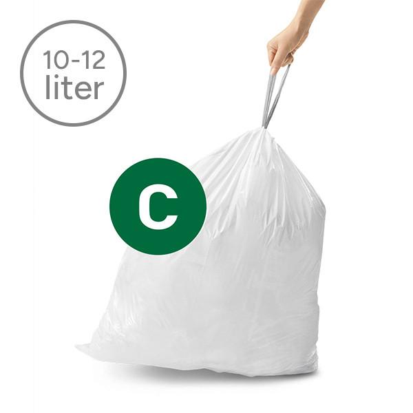 Vuilniszakken met trekband 10-12 liter | Simplehuman code C | 20 stuks SSI00028 - 2