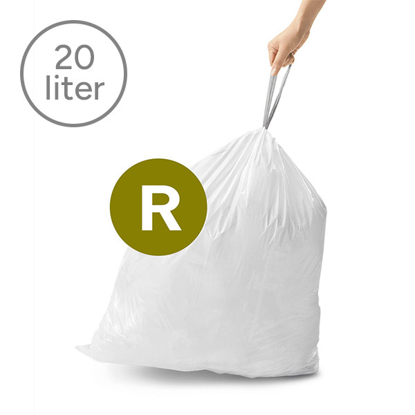 Vuilniszakken met trekband 10 liter | Simplehuman code R | 20 stuks SSI00041 - 2