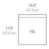 Vuilniszakken met trekband 10 liter | Simplehuman code R | 20 stuks SSI00041 - 3