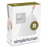 Simplehuman Vuilniszakken met trekband 10 liter | Simplehuman code R | 3 x 20 stuks  SSI06032