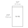 Vuilniszakken met trekband 16-18 liter | Simplehuman code V | 5 x 20 stuks SSI06066 - 3