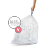 Simplehuman Vuilniszakken met trekband 16-18 liter | Simplehuman code V | 60 stuks  SSI00161