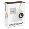 Simplehuman Vuilniszakken met trekband 18 liter | Simplehuman code L | 3 x 20 stuks  SSI06028