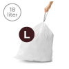 Vuilniszakken met trekband 18 liter | Simplehuman code L | 5 x 20 stuks SSI06058 - 2