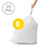 Vuilniszakken met trekband 20 liter | Simplehuman code E | 5 x 20 stuks SSI06052 - 2