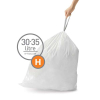 Vuilniszakken met trekband 30-35 liter | Simplehuman code H | 20 stuks