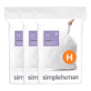 Vuilniszakken met trekband 30-35 liter | Simplehuman code H | 3 x 20 stuks SSI06013 - 1