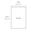 Vuilniszakken met trekband 30-35 liter | Simplehuman code H | 3 x 20 stuks SSI06013 - 3