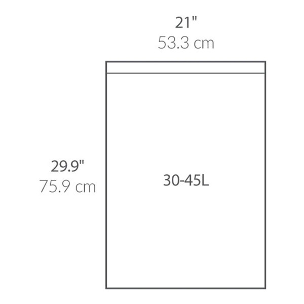 Vuilniszakken met trekband 30-40 liter | Simplehuman code J | 3 x 20 stuks SSI06016 - 3
