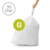 Vuilniszakken met trekband 30 liter | Simplehuman code G | 20 stuks SSI00032 - 2