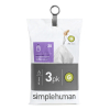 Simplehuman Vuilniszakken met trekband 30 liter | Simplehuman code G | 3 x 20 stuks  SSI06011