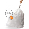 Simplehuman Vuilniszakken met trekband 30 liter | Simplehuman code H | 3 x 20 stuks  SSI06013