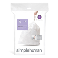 Vuilniszakken met trekband 35-45 liter | Simplehuman code K | 20 stuks SSI00035