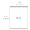 Vuilniszakken met trekband 35-45 liter | Simplehuman code K | 3 x 20 stuks SSI06014 - 3
