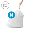 Vuilniszakken met trekband 45-50 liter | Simplehuman code N | 20 stuks SSI00038 - 2