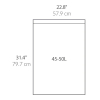 Vuilniszakken met trekband 45-50 liter | Simplehuman code N | 20 stuks SSI00038 - 3