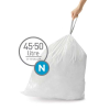 Simplehuman Vuilniszakken met trekband 45-50 liter | Simplehuman code N | 3 x 20 stuks  SSI06015