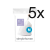 Vuilniszakken met trekband 45-50 liter | Simplehuman code N | 5 x 20 stuks SSI06060 - 1