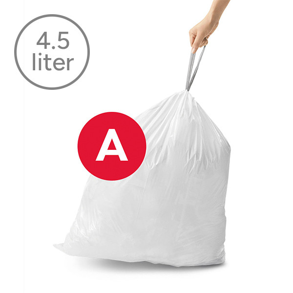 Vuilniszakken met trekband 4,5 liter | Simplehuman code A | 5 x 30 stuks SSI06048 - 2