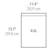 Vuilniszakken met trekband 4,5 liter | Simplehuman code A | 5 x 30 stuks SSI06048 - 3