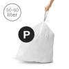 Vuilniszakken met trekband 50-60 liter | Simplehuman code P | 20 stuks SSI00039 - 2