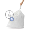 Vuilniszakken met trekband 6 liter | Simplehuman code B | 30 stuks
