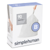 Simplehuman Vuilniszakken met trekband 6 liter | Simplehuman code B | 3 x 30 stuks  SSI06021