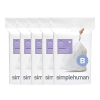 Vuilniszakken met trekband 6 liter | Simplehuman code B | 5 x 30 stuks SSI06049 - 1