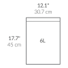 Vuilniszakken met trekband 6 liter | Simplehuman code B | 5 x 30 stuks SSI06049 - 3