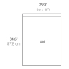Vuilniszakken met trekband 80 liter | Simplehuman code X | 3 x 20 stuks SSI06035 - 3