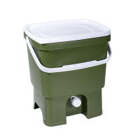 Skaza compostbakje Organko donkergroen/wit (inclusief 1 kg compostversneller)  SSK01006