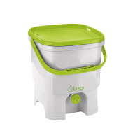 Skaza compostbakje Organko wit/groen (inclusief 1 kg compostversneller)  SSK01007