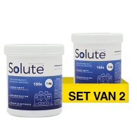 Aanbieding: 2x Solute reinigingstabletten | 1,6 gram | Ø 18 mm | 150 stuks
